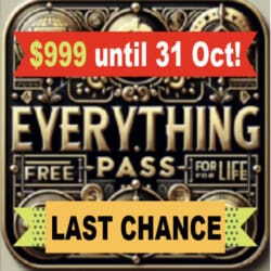 EVERYTHING PASS (ALL PRODUCTS FREE for LIFE)